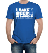 Reality Glitch I Make Beer Disappear Mens T-Shirt