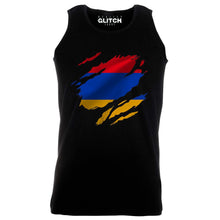 Reality Glitch Torn Armenia Flag Mens Vest