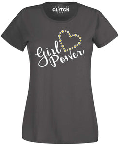 Women's Daisy Heart Girl Power T-Shirt