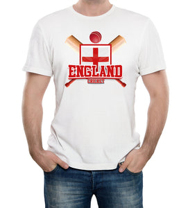 Reality Glitch England Cricket Supporter Flag Mens T-Shirt