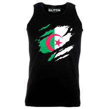 Reality Glitch Torn Algeria Flag Mens Vest