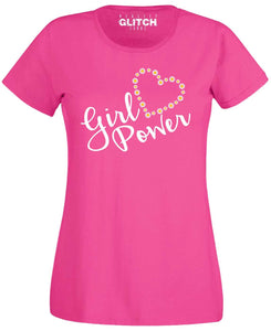 Women's Daisy Heart Girl Power T-Shirt