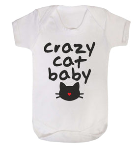 Crazy Cat Baby Babygrow