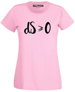 Reality Glitch Second Law of Thermodynamics Womens T-Shirt