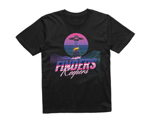 Reality Glitch Finders Keepers UAP UFO Abduction Kids T-Shirt