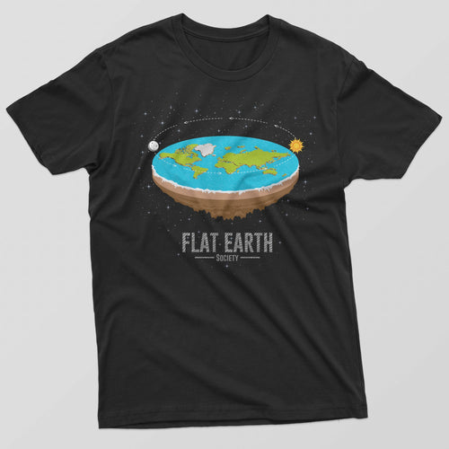 Reality Glitch Flat Earth Society Mens T-Shirt