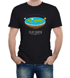 Reality Glitch Flat Earth Society Mens T-Shirt