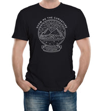 Flat Earth Snow Globe Mens T-Shirt