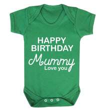 Bullshirt's Happy Birthday Mummy Grey Short Sleeve Babygrow