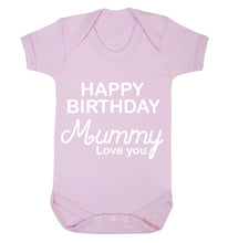 Bullshirt's Happy Birthday Mummy Grey Short Sleeve Babygrow
