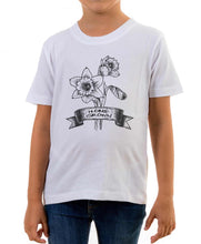 Reality Glitch Home Grown Flowers Sketch Kids T-Shirt