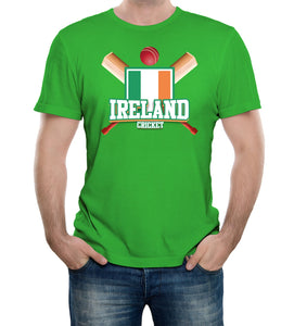 Reality Glitch Ireland Cricket Supporter Flag Mens T-Shirt