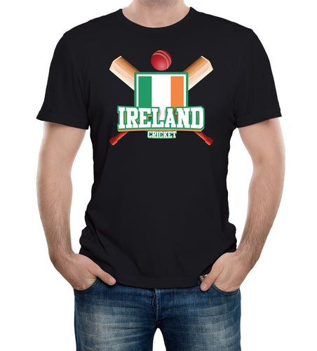 Reality Glitch Ireland Cricket Supporter Flag Mens T-Shirt