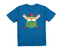 Reality Glitch India Cricket Supporter Flag Kids T-Shirt