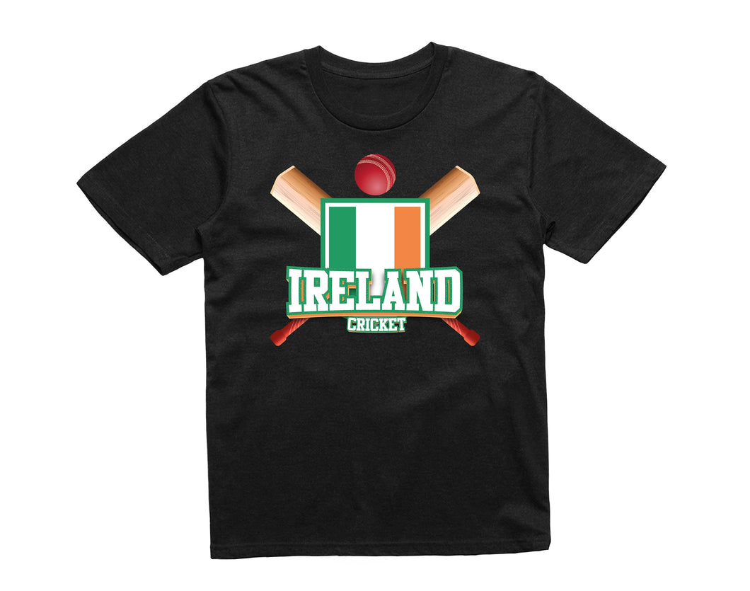 Reality Glitch Ireland Cricket Supporter Flag Kids T-Shirt