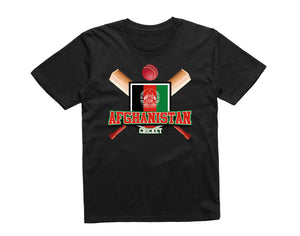 Reality Glitch Afghanistan Cricket Supporter Flag Mens T-Shirt