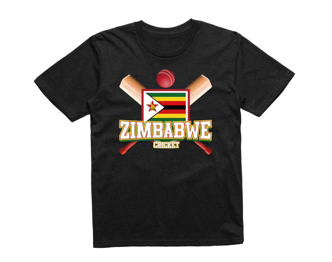 Reality Glitch Zimbabwe Cricket Supporter Flag Kids T-Shirt