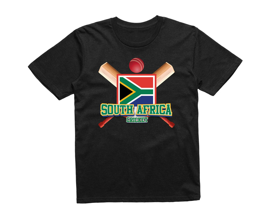 Reality Glitch South Africa Cricket Supporter Flag Kids T-Shirt