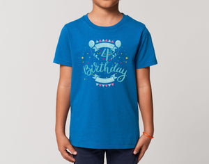 Reality Glitch It's My 4th Birthday Boys Kids T-Shirt