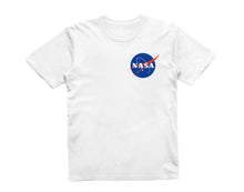 Reality Glitch Nasa Logo Left Chest Kids T-Shirt