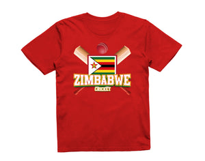 Reality Glitch Zimbabwe Cricket Supporter Flag Kids T-Shirt