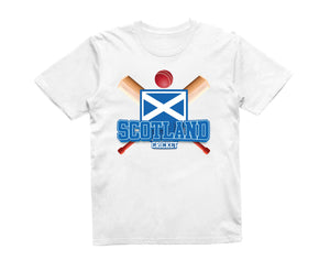 Reality Glitch Scotland Cricket Supporter Flag Mens T-Shirt