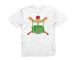 Reality Glitch India Cricket Supporter Flag Mens T-Shirt