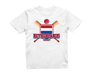 Reality Glitch Netherlands Cricket Supporter Flag Kids T-Shirt