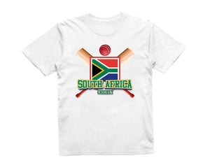 Reality Glitch South Africa Cricket Supporter Flag Mens T-Shirt