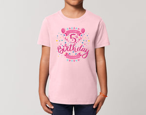 Reality Glitch It's My 5th Birthday Girls Kids T-Shirt