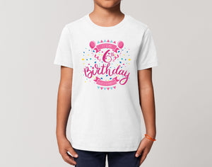 Reality Glitch It's My 6th Birthday Girls Kids T-Shirt