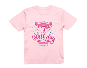 Reality Glitch It's My 7th Birthday Girls Kids T-Shirt