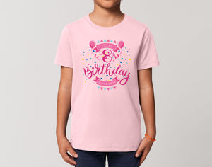 Reality Glitch It's My 8th Birthday Girls Kids T-Shirt