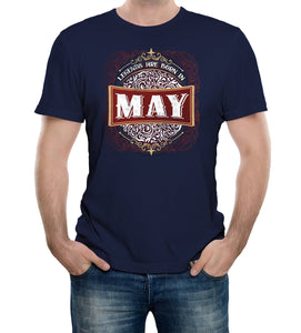 Reality Glitch Only Legends Are Born in May Birthday Mens T-Shirt