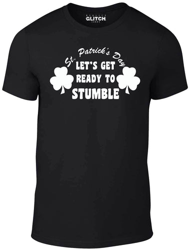 Men's Irish Green T-Shirt With a Let's Get Ready To Stumble Printed Design