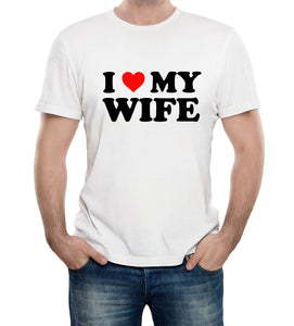 Reality Glitch I Love My Wife Mens T-Shirt