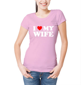 Reality Glitch I Love My Wife Womens T-Shirt
