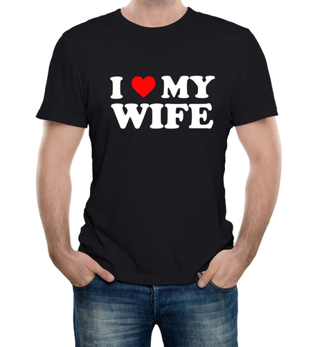 Reality Glitch I Love My Wife Mens T-Shirt