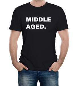 Reality Glitch Middle Aged Funny Slogan Mens T-Shirt