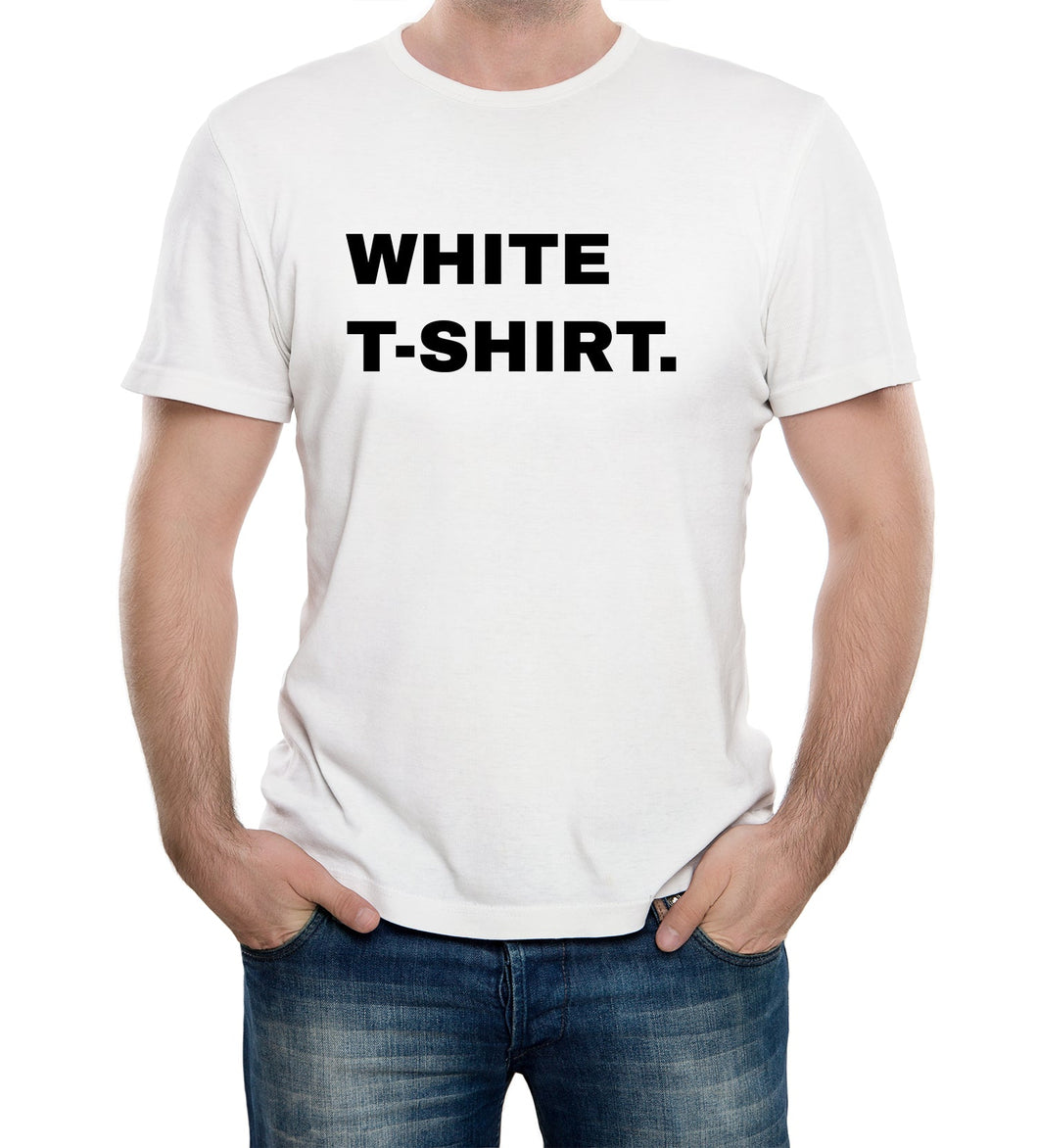 Reality Glitch White T-Shirt Mens T-Shirt