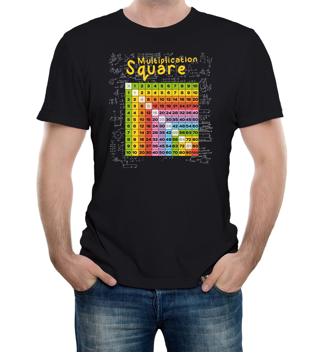 Reality Glitch Number Multiplication Table Mens T-Shirt