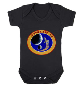 Reality Glitch NASA Apollo 14 Mission Crew Badge Logo Kids Babygrow