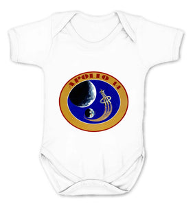 Reality Glitch NASA Apollo 14 Mission Crew Badge Logo Kids Babygrow