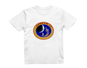 Reality Glitch NASA Apollo 14 Mission Crew Badge Logo Kids T-Shirt