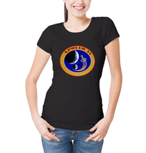 Reality Glitch NASA Apollo 14 Mission Crew Badge Logo Womens T-Shirt