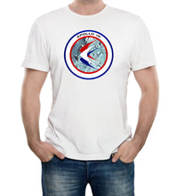Reality Glitch NASA Apollo 15 Mission Crew Badge Logo Mens T-Shirt