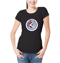 Reality Glitch NASA Apollo 15 Mission Crew Badge Logo Womens T-Shirt