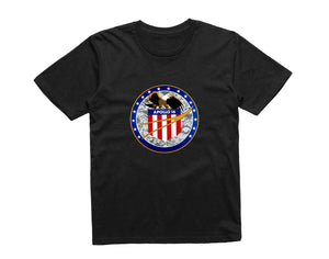 Reality Glitch NASA Apollo 16 Mission Crew Badge Logo Kids T-Shirt
