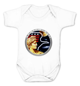 Reality Glitch NASA Apollo 17 Mission Crew Badge Logo Kids Babygrow