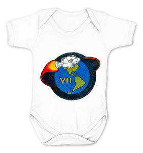 Reality Glitch NASA Apollo 7 Mission Crew Badge Logo Kids Babygrow
